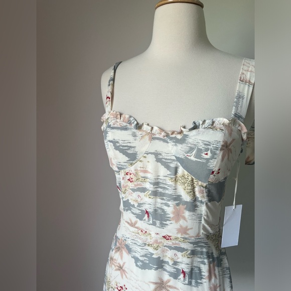 Reformation Christine Long Beach Mini Dress - Picture 7 of 10